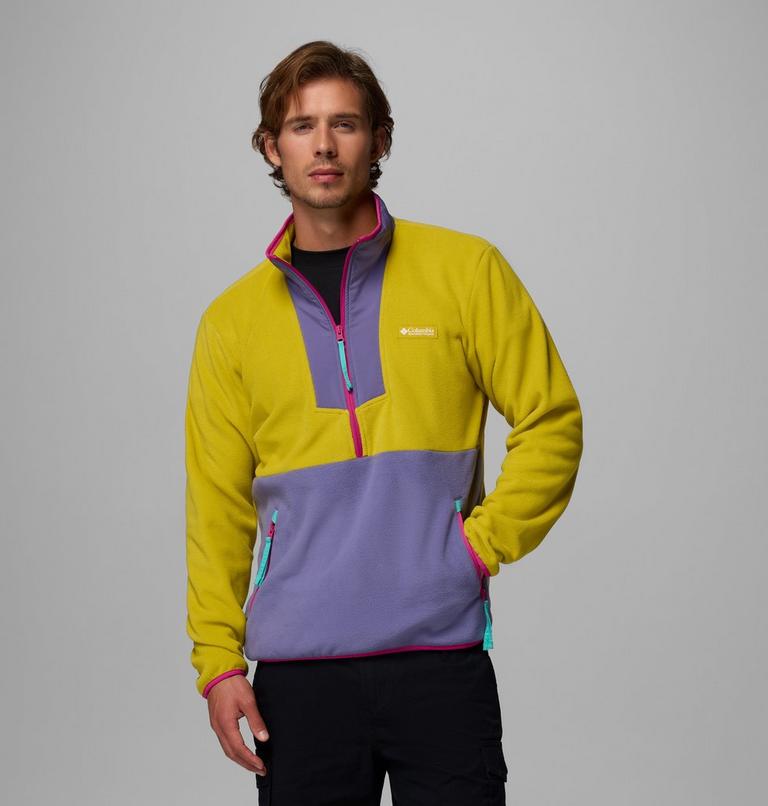 Men's Sequoia Grove Half Zip Fleece, Color: Antique Moss, Stormwatch, image 1