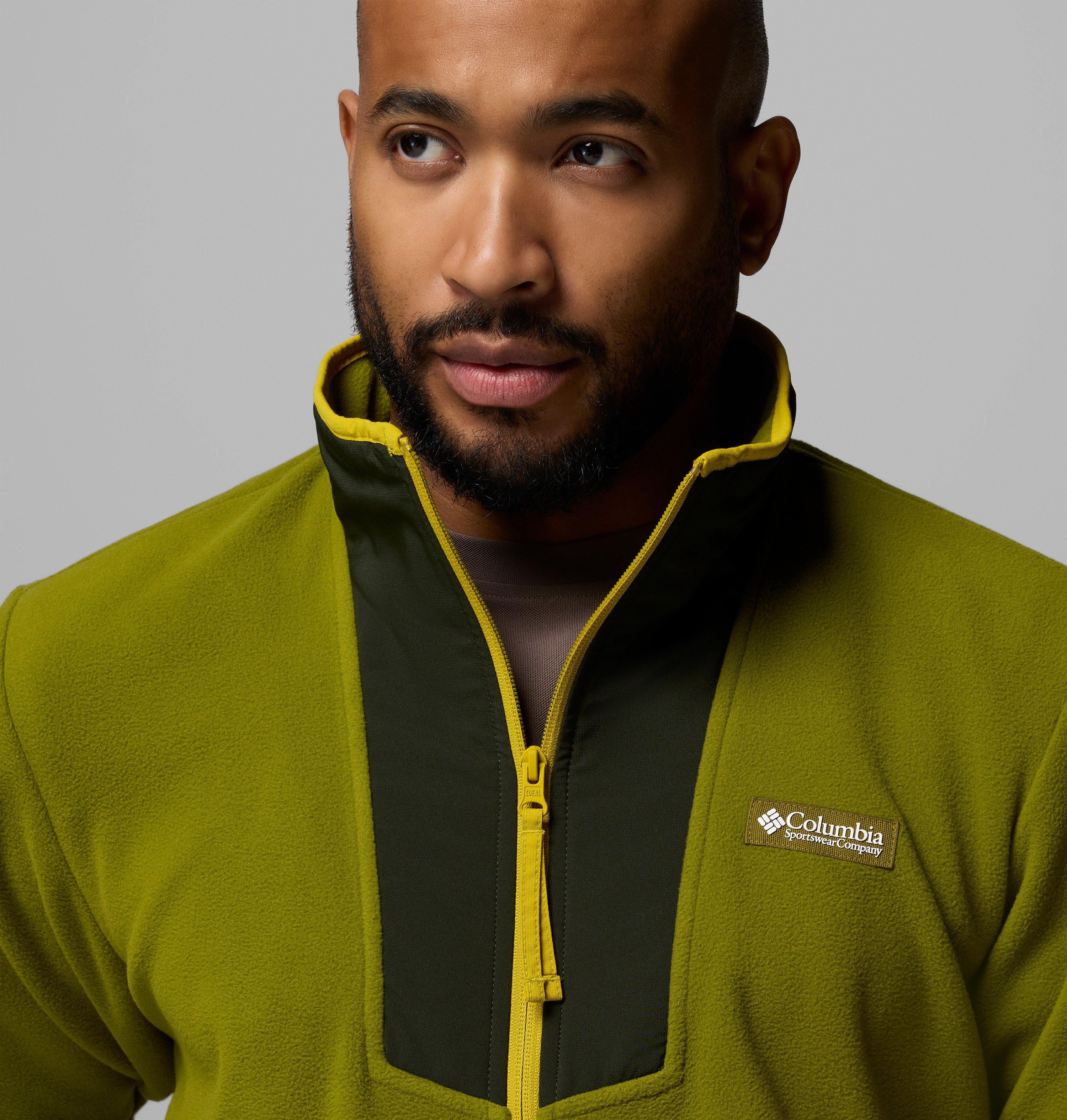 Chandail en laine polaire Sequoia Grove avec demi-fermeture éclair pour homme – Grandes tailles 5