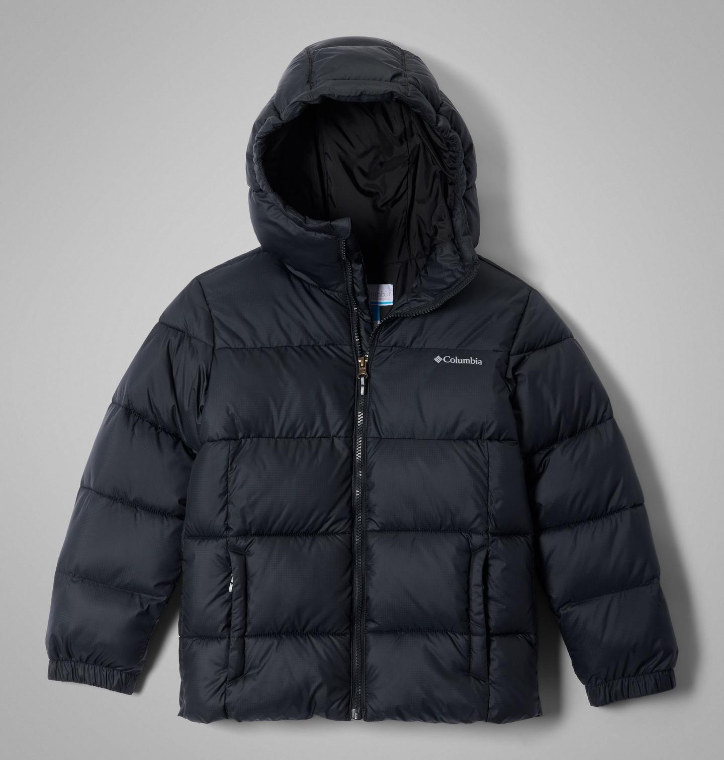 Детская куртка Columbia Puffect Hooded, цвет: Чёрный — фото 1