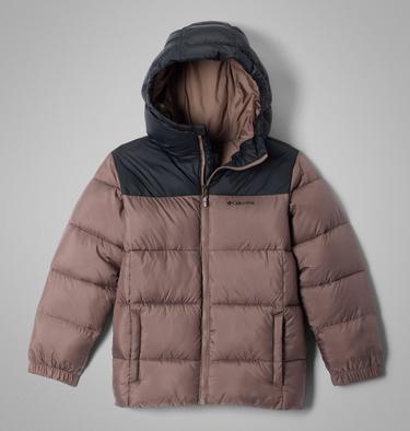 Youth Puffect II Hooded Jacket, Color: Iron, Black, image 5