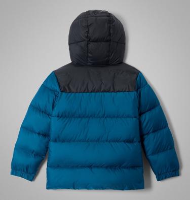 Youth Puffect II Hooded Jacket, Color: Phoenix Blue, Black, image 8