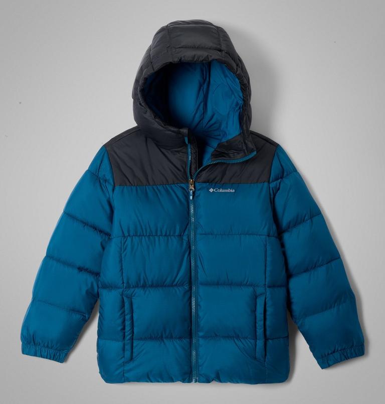 Youth Puffect II Hooded Jacket, Color: Phoenix Blue, Black, image 1