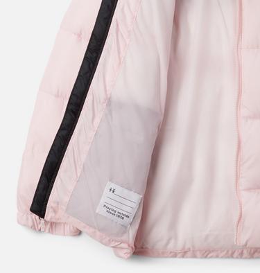 Youth Puffect II Hooded Jacket, Color: Satin Pink, Black, image 20
