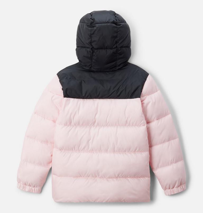 Youth Puffect II Hooded Jacket, Color: Satin Pink, Black, image 2