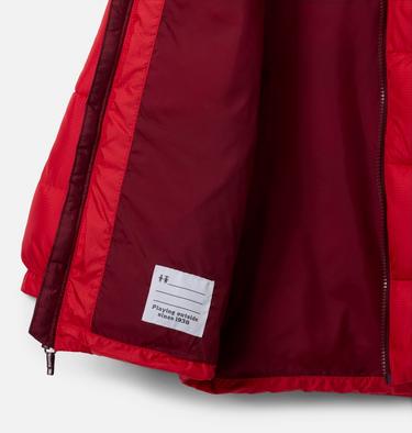 Youth Puffect II Hooded Jacket, Color: Mountain Red, Rich Wine, image 8