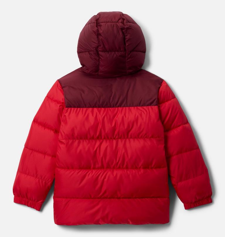 Youth Puffect II Hooded Jacket, Color: Mountain Red, Rich Wine, image 2