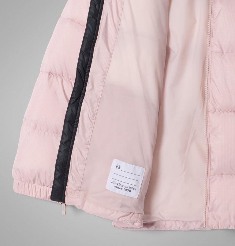 Youth Puffect II Hooded Jacket, Color: Mineral Pink, Black, image 3