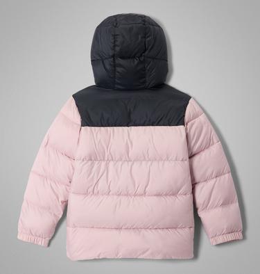 Youth Puffect II Hooded Jacket, Color: Mineral Pink, Black, image 4