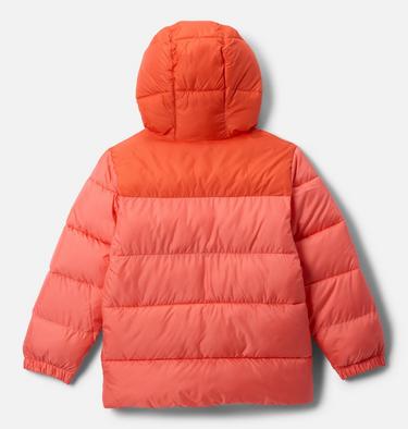 Youth Puffect II Hooded Jacket, Color: Hot Coral, Zing, image 4