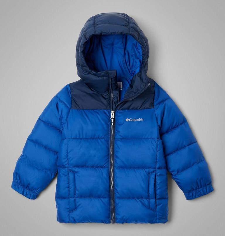 Toddlers' Puffect II Hooded Jacket, Color: Mountain Blue, Collegiate Navy, image 1