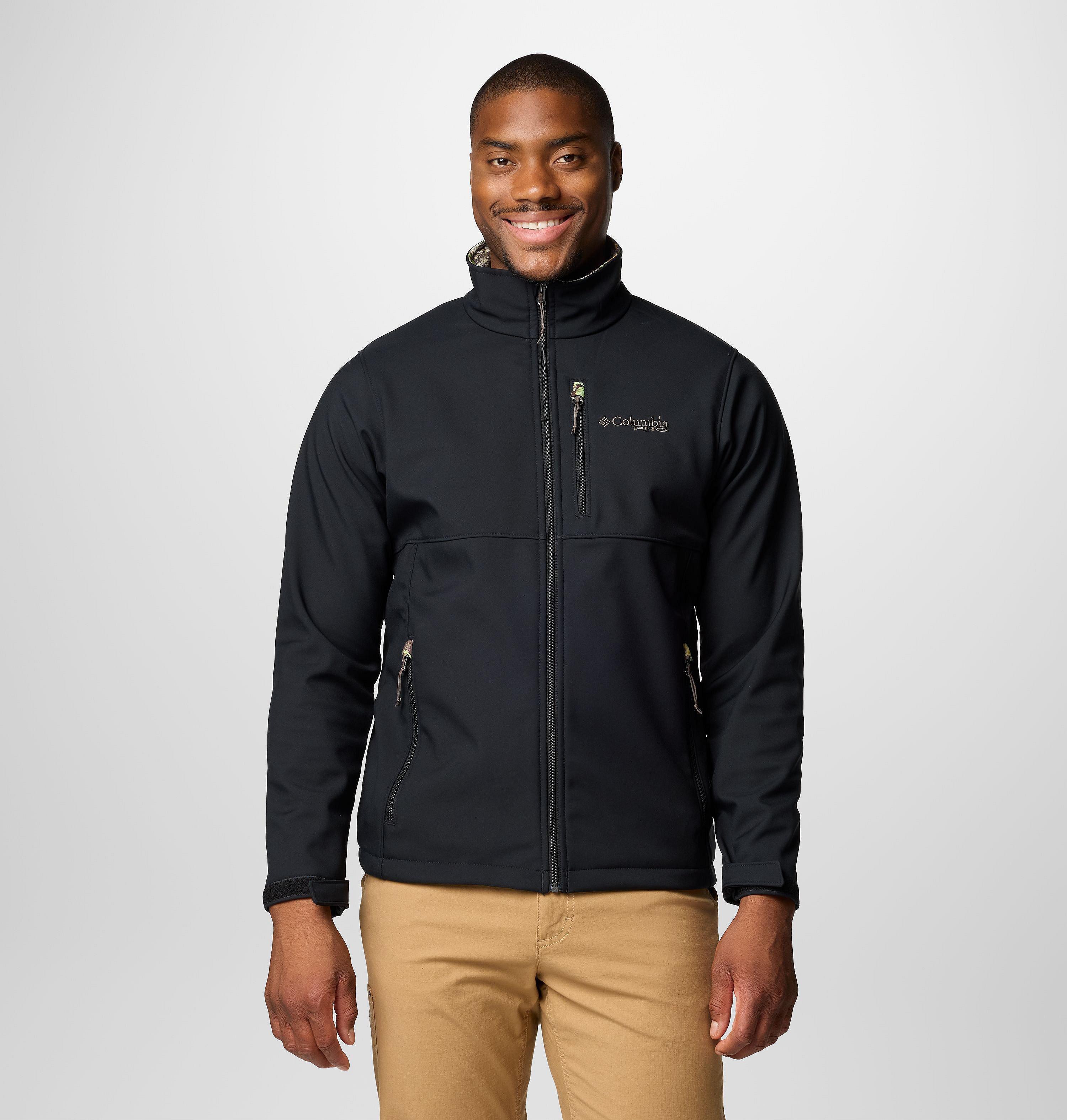 Columbia Gilet Uomo Ascender II Softshell - Verde Pietra, Taglia L - Antivento E Antimacchia