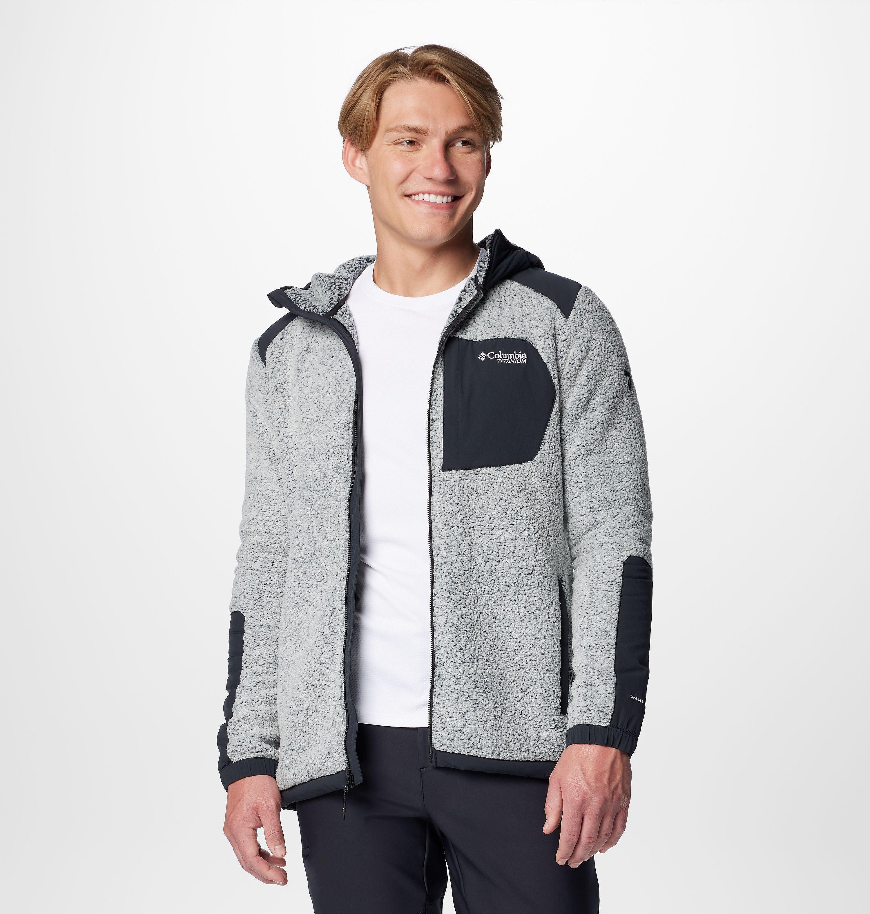 Manteau en polaire avec fermeture éclair pleine longueur en sherpa Arctic Crest pour homme 12