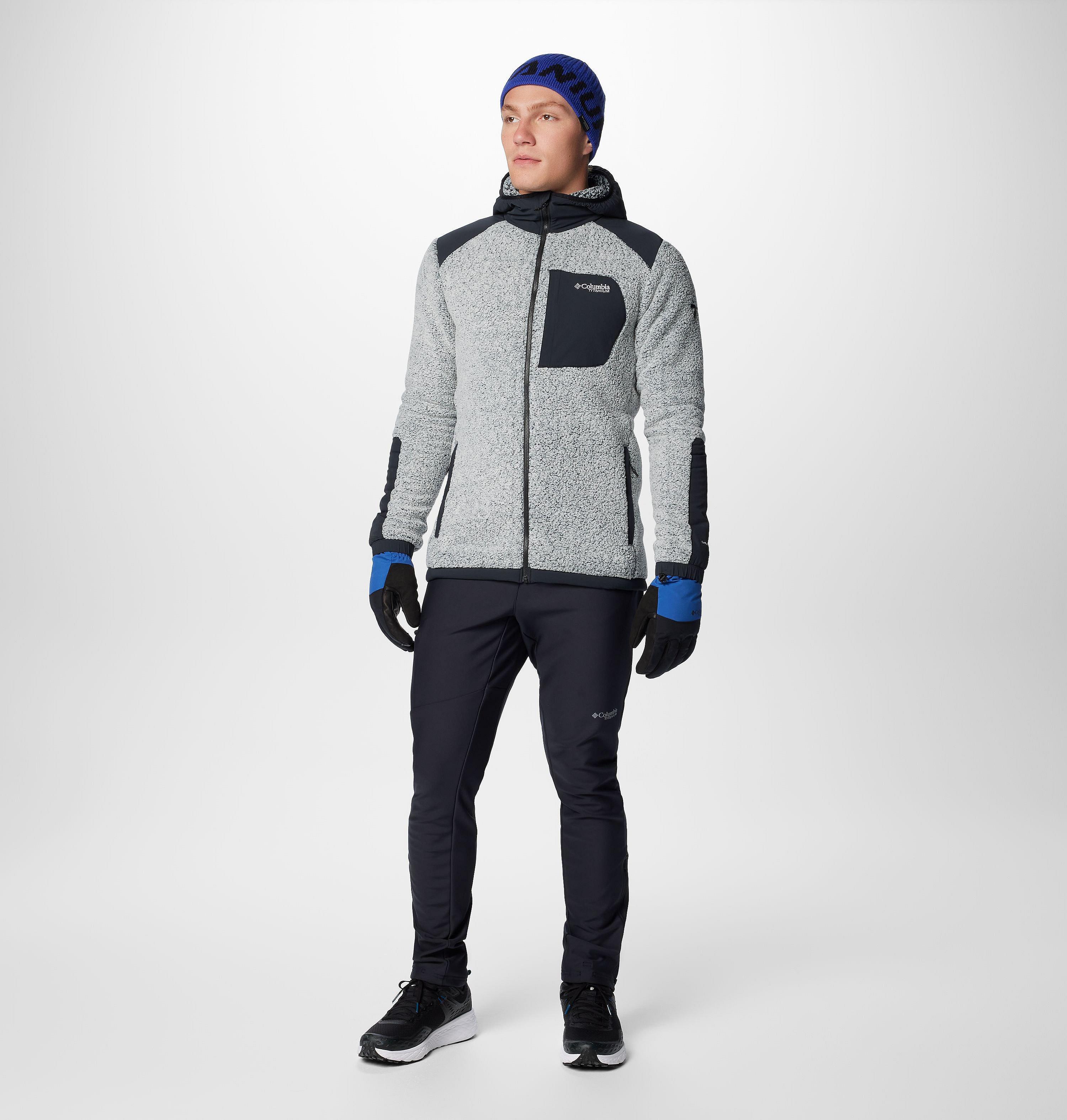 Manteau en polaire avec fermeture éclair pleine longueur en sherpa Arctic Crest pour homme 3