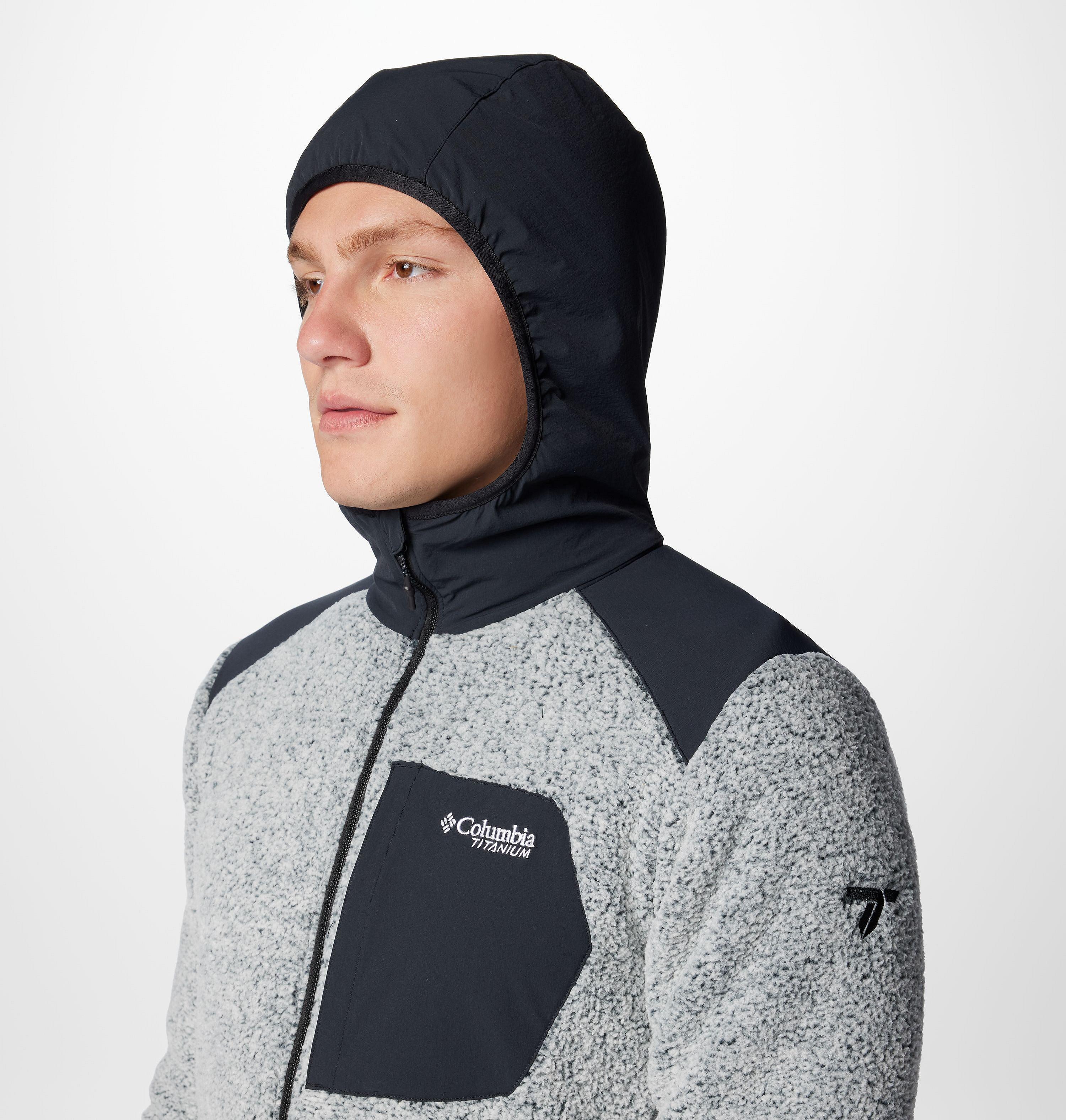 Manteau en polaire avec fermeture éclair pleine longueur en sherpa Arctic Crest pour homme 5