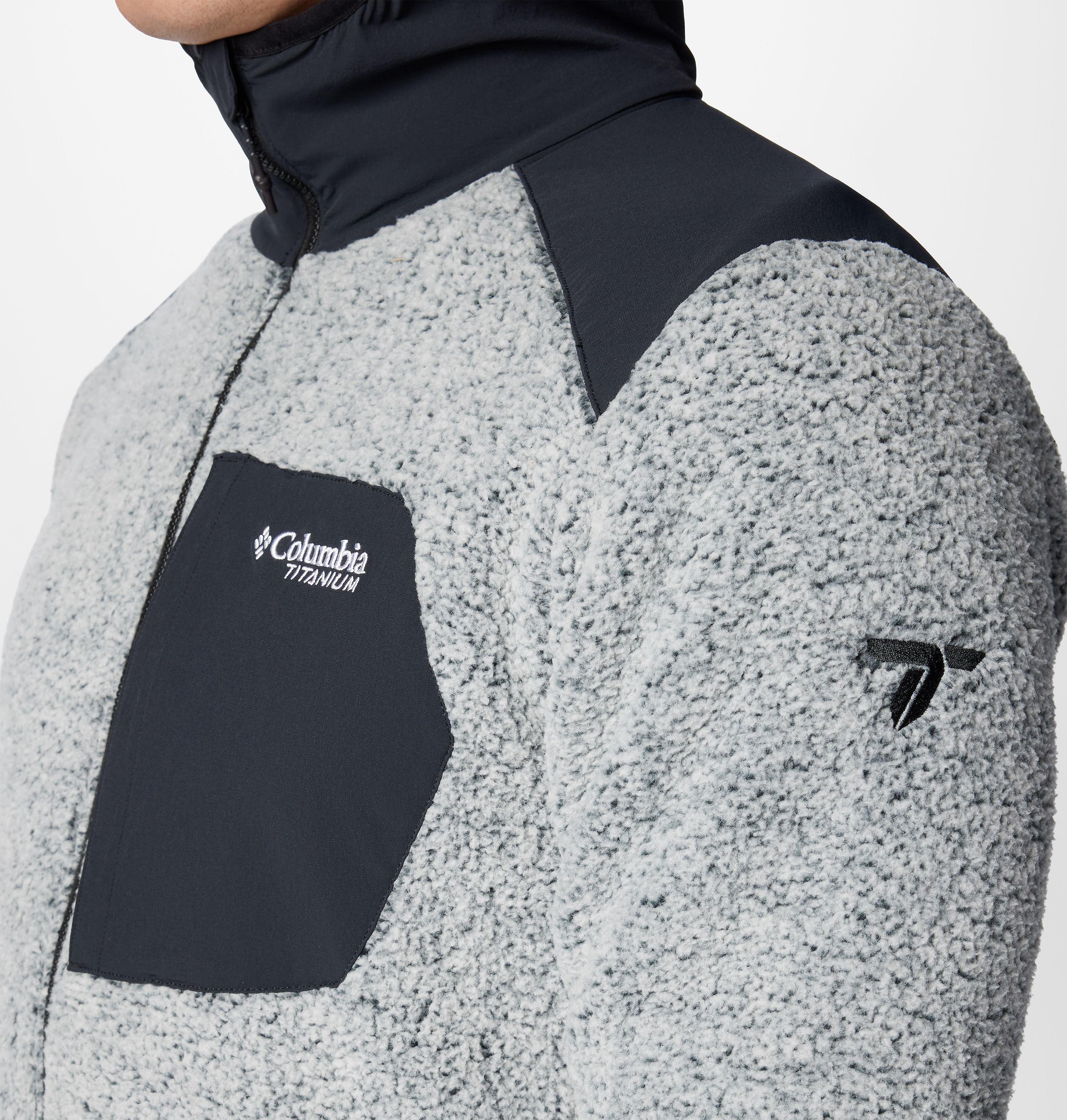 Manteau en polaire avec fermeture éclair pleine longueur en sherpa Arctic Crest pour homme 11