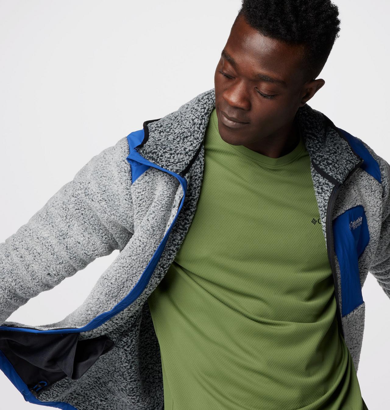 Manteau en polaire avec fermeture éclair pleine longueur en sherpa Arctic Crest™ pour hommes – Grandes tailles 6