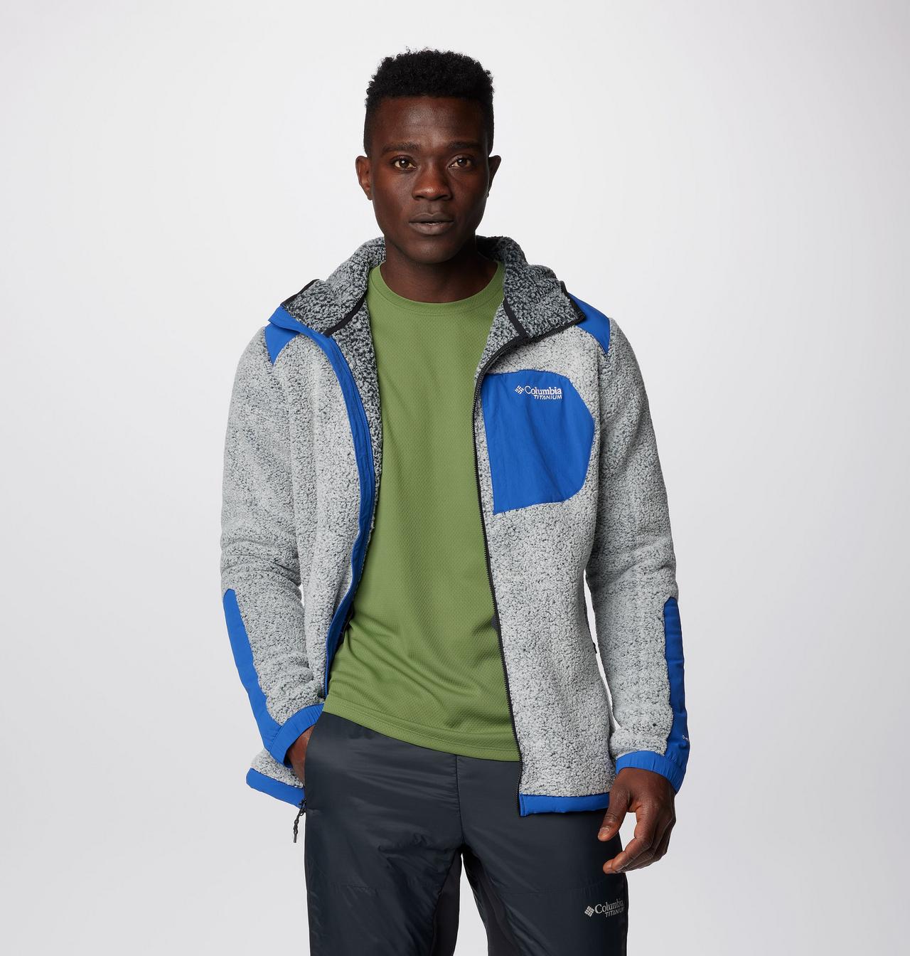 Manteau en polaire avec fermeture éclair pleine longueur en sherpa Arctic Crest™ pour hommes – Grandes tailles 8