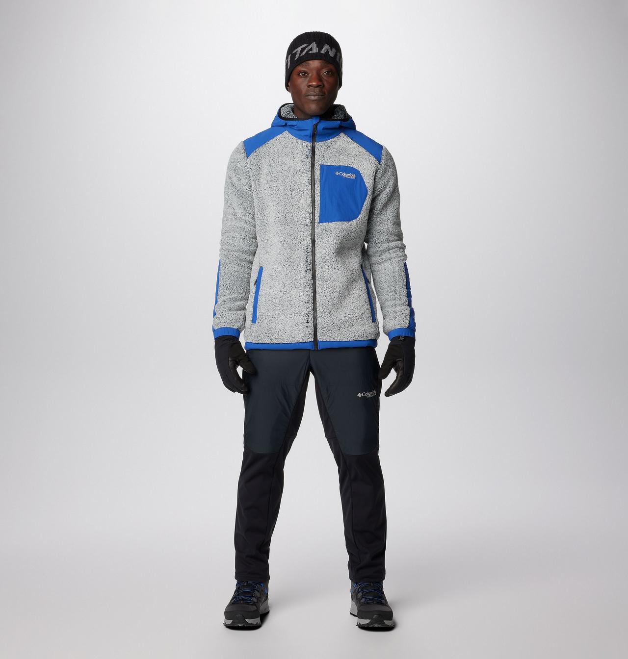Manteau en polaire avec fermeture éclair pleine longueur en sherpa Arctic Crest™ pour hommes – Grandes tailles 9