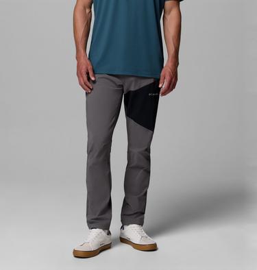 Men's Columbia Tech Softshell Trousers, Color: City Grey, Black, image 5