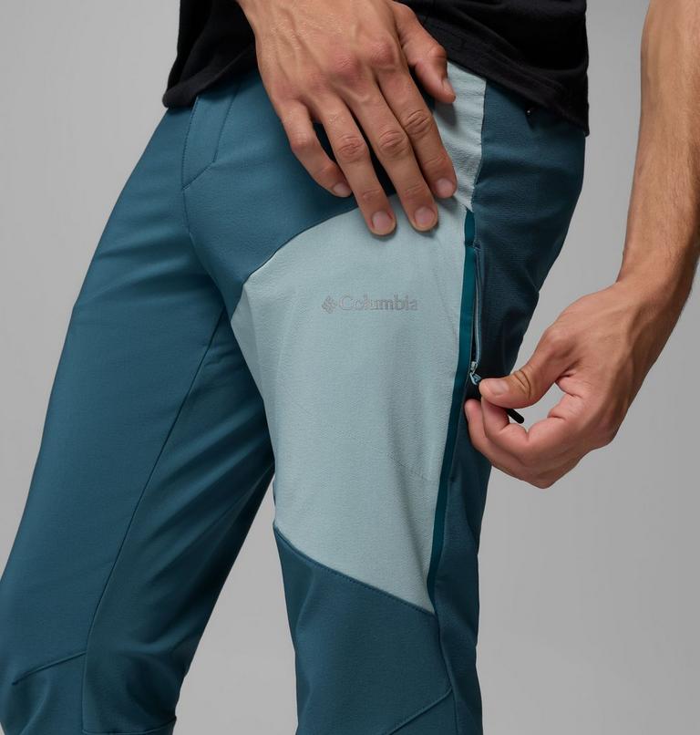 Men's Columbia Tech Softshell Trousers, Color: Everblue, Crushed Blue, image 6