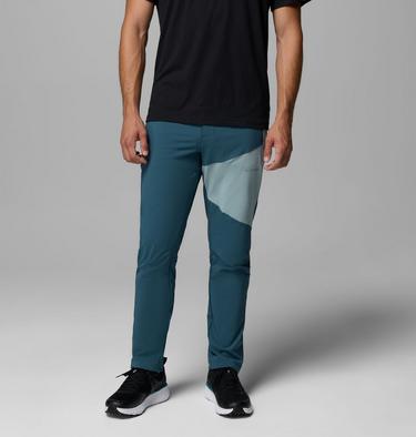 Men's Columbia Tech Softshell Trousers, Color: Everblue, Crushed Blue, image 3