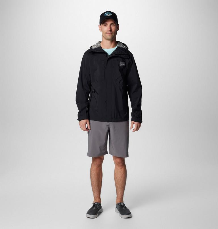 Chaqueta impermeable con capucha PFG Mackenzie River para hombre, Color: Black, image 3