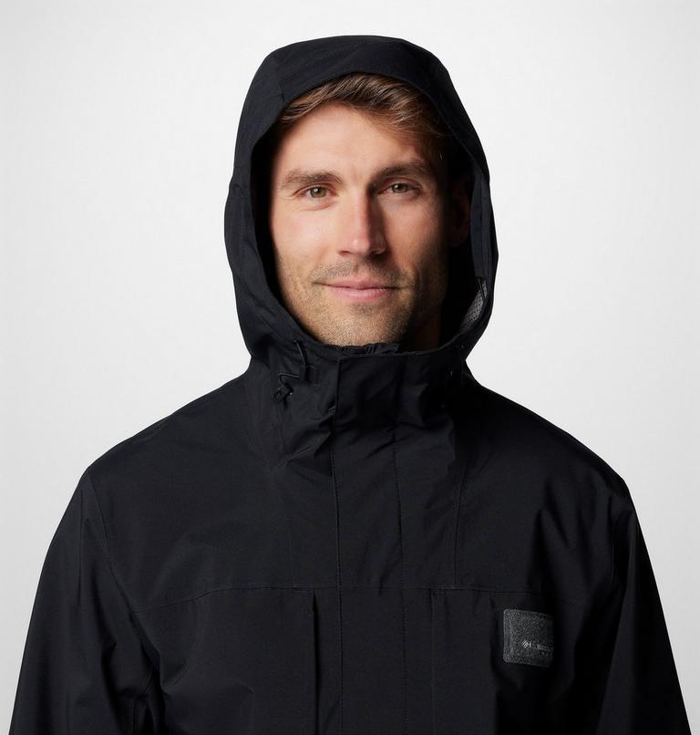Chaqueta impermeable con capucha PFG Mackenzie River para hombre, Color: Black, image 6