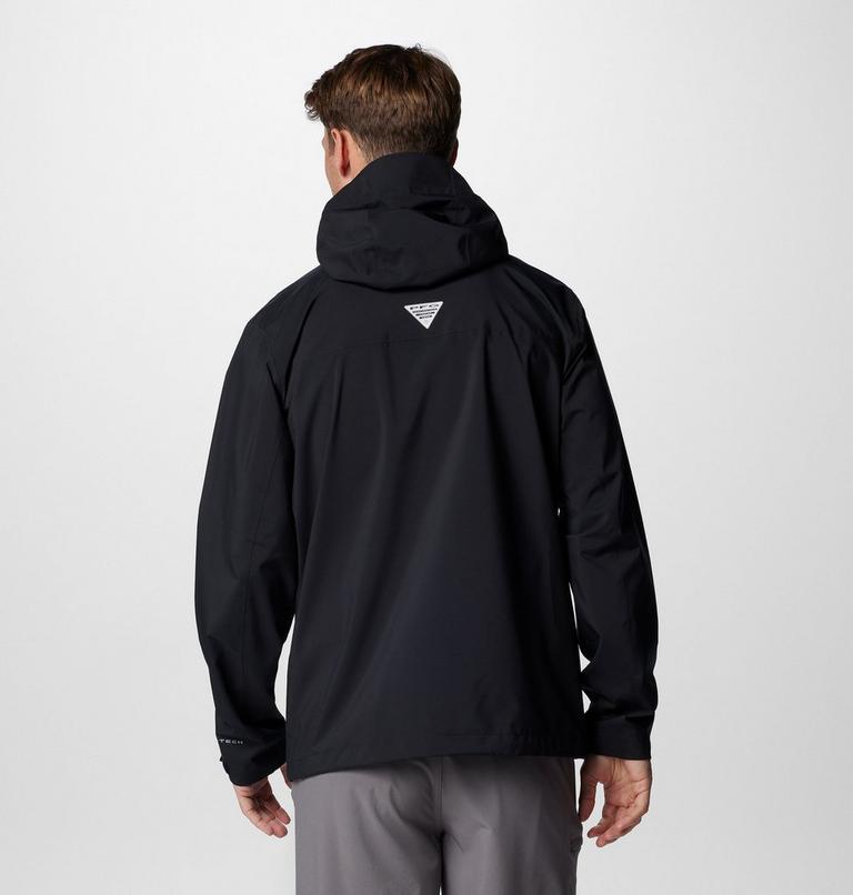 Chaqueta impermeable con capucha PFG Mackenzie River para hombre, Color: Black, image 2