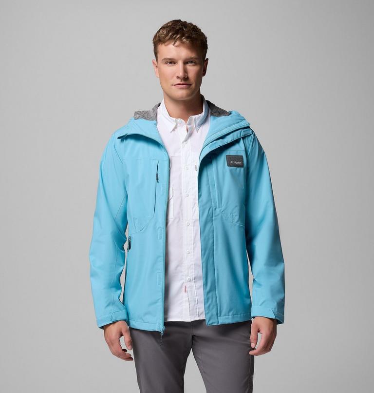 Men's PFG Mackenzie River Waterproof Hooded Jacket, Color: Vintage Blue, image 5