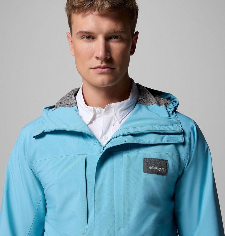Men's PFG Mackenzie River Waterproof Hooded Jacket, Color: Vintage Blue, image 7