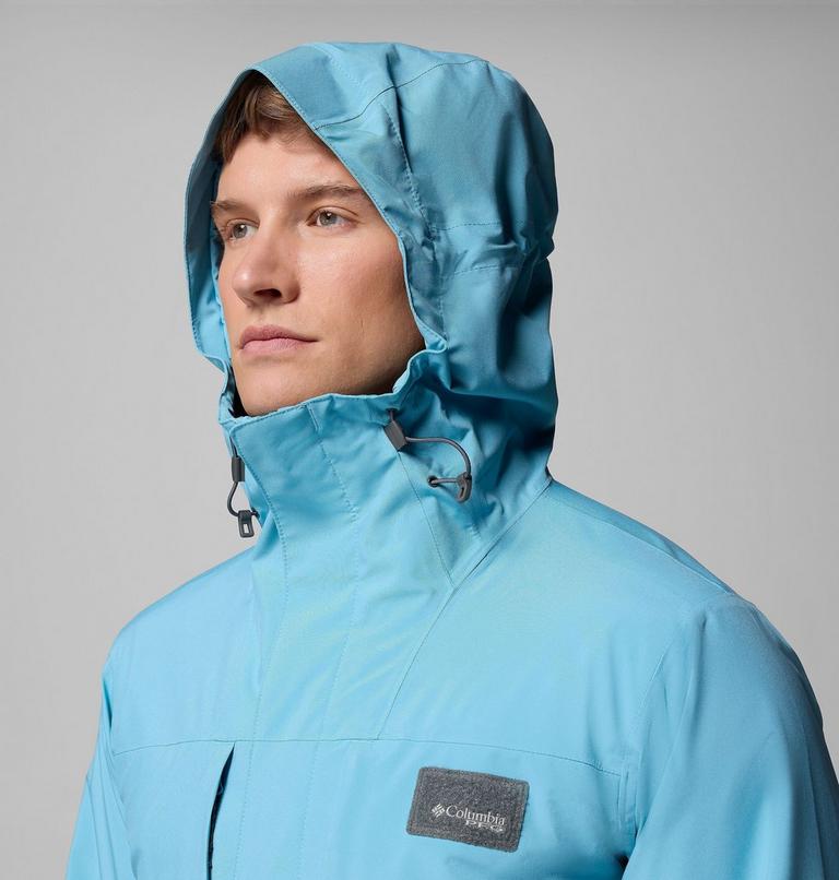 Men's PFG Mackenzie River Waterproof Hooded Jacket, Color: Vintage Blue, image 10