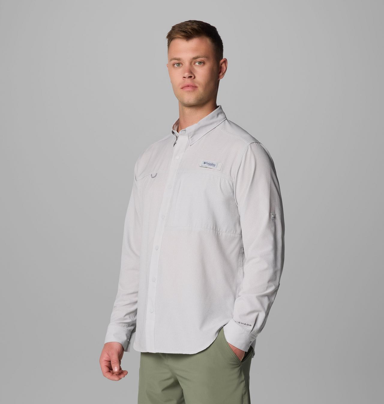 Men's PFG Solar Breeze™ Woven Long Sleeve Shirt 4