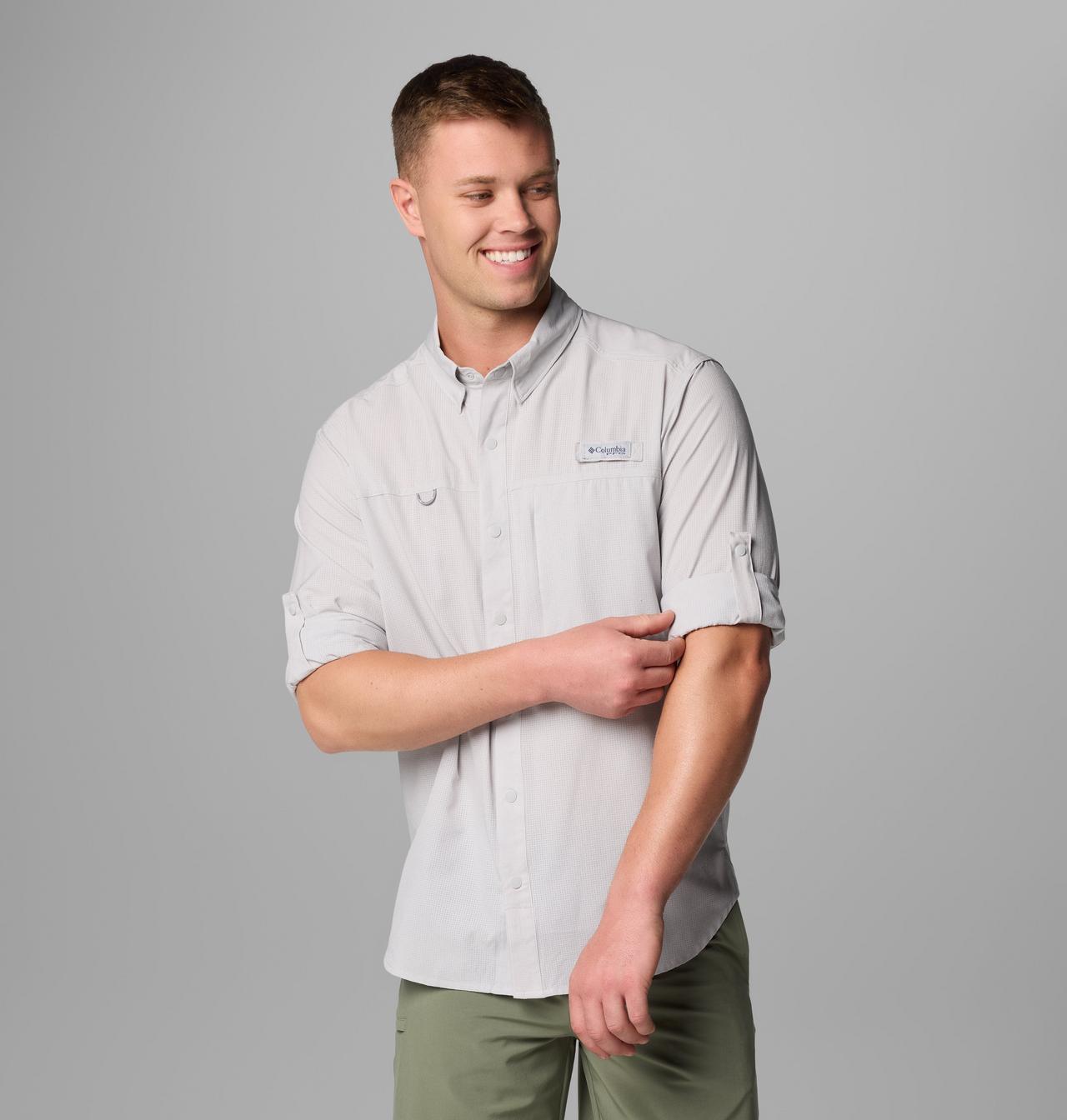 Men's PFG Solar Breeze™ Woven Long Sleeve Shirt 8