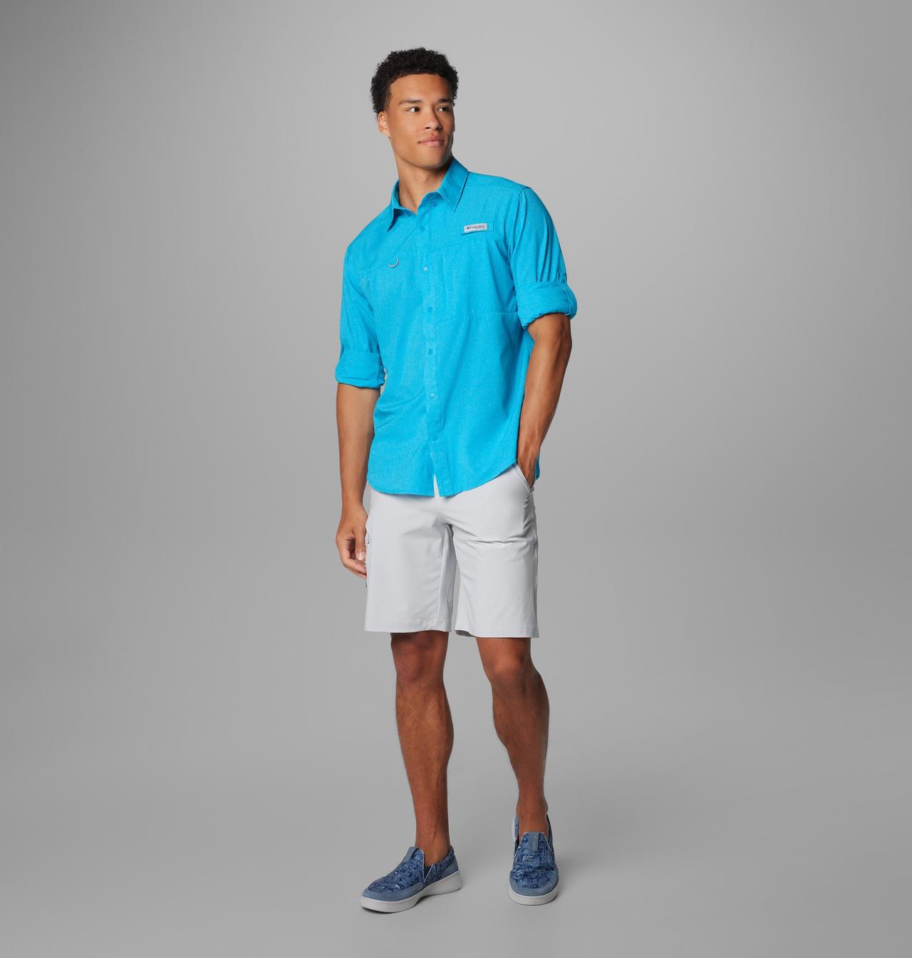 Men's PFG Solar Breeze™ Woven Long Sleeve Shirt 3