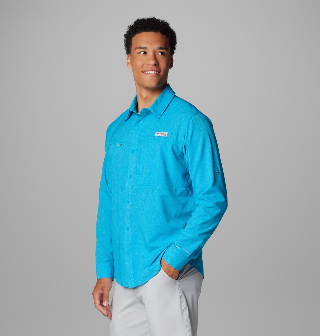 Men's PFG Solar Breeze™ Woven Long Sleeve Shirt 4