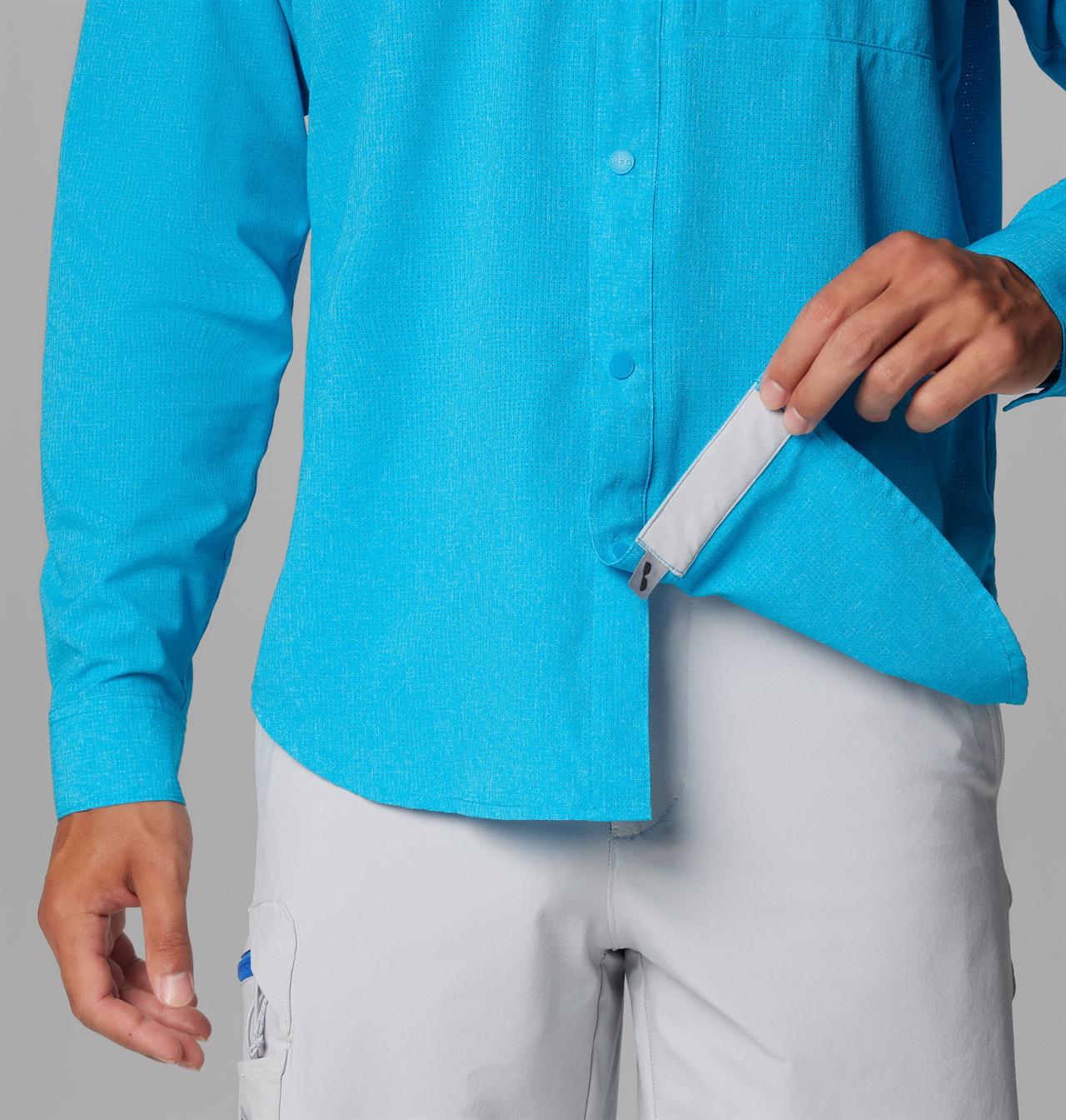 Men's PFG Solar Breeze™ Woven Long Sleeve Shirt 7