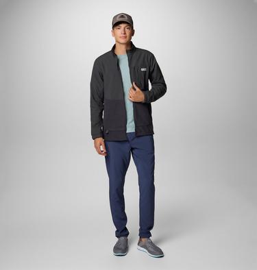 Men's PFG Uncharted Fleece Jacket, Color: Shark, Shark, image 11