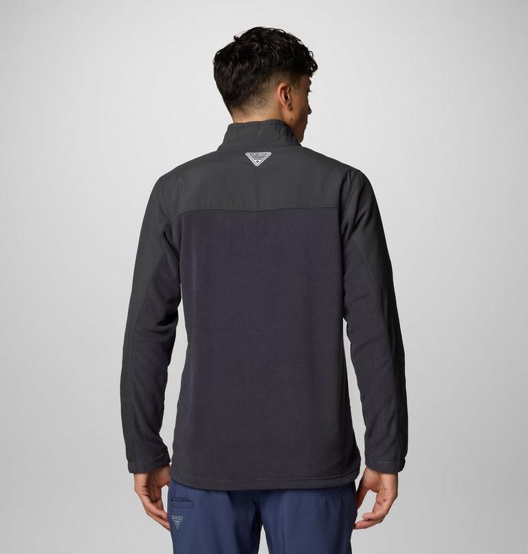 Men's PFG Uncharted Fleece Jacket, Color: Shark, Shark, image 2