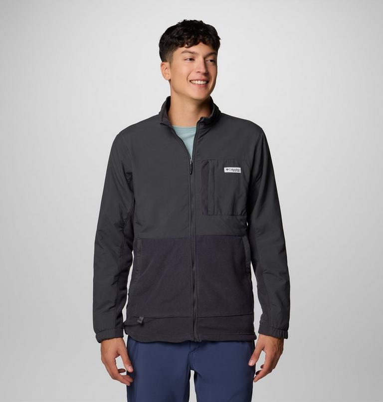 Men's PFG Uncharted Fleece Jacket, Color: Shark, Shark, image 1
