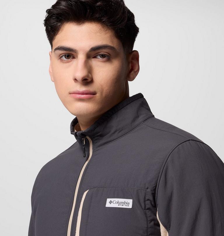 Chaqueta de forro polar PFG Uncharted para hombre, Color: Shark, Ancient Fossil, image 6