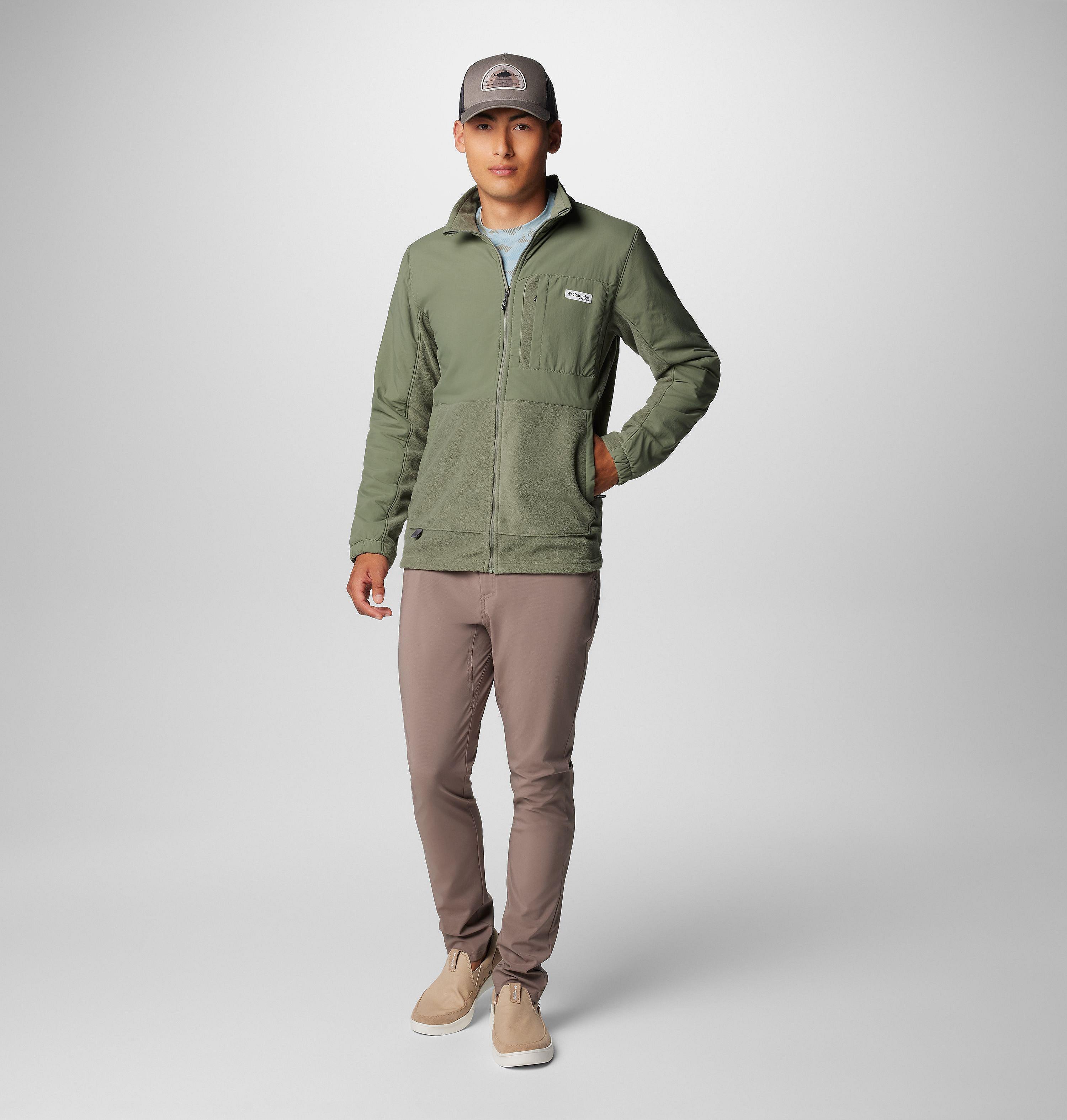 Men's PFG Uncharted Full Zip Fleece Jacket 3
