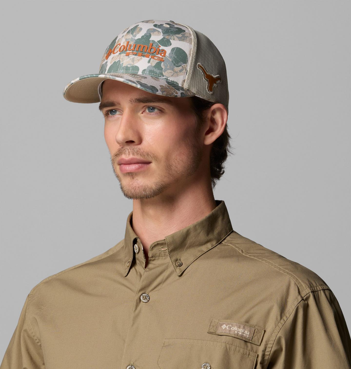 Кепка Columbia Collegiate PHG Camo Mesh Ball - Texas, цвет: Камуфляжный, вариант 1 — фото 3