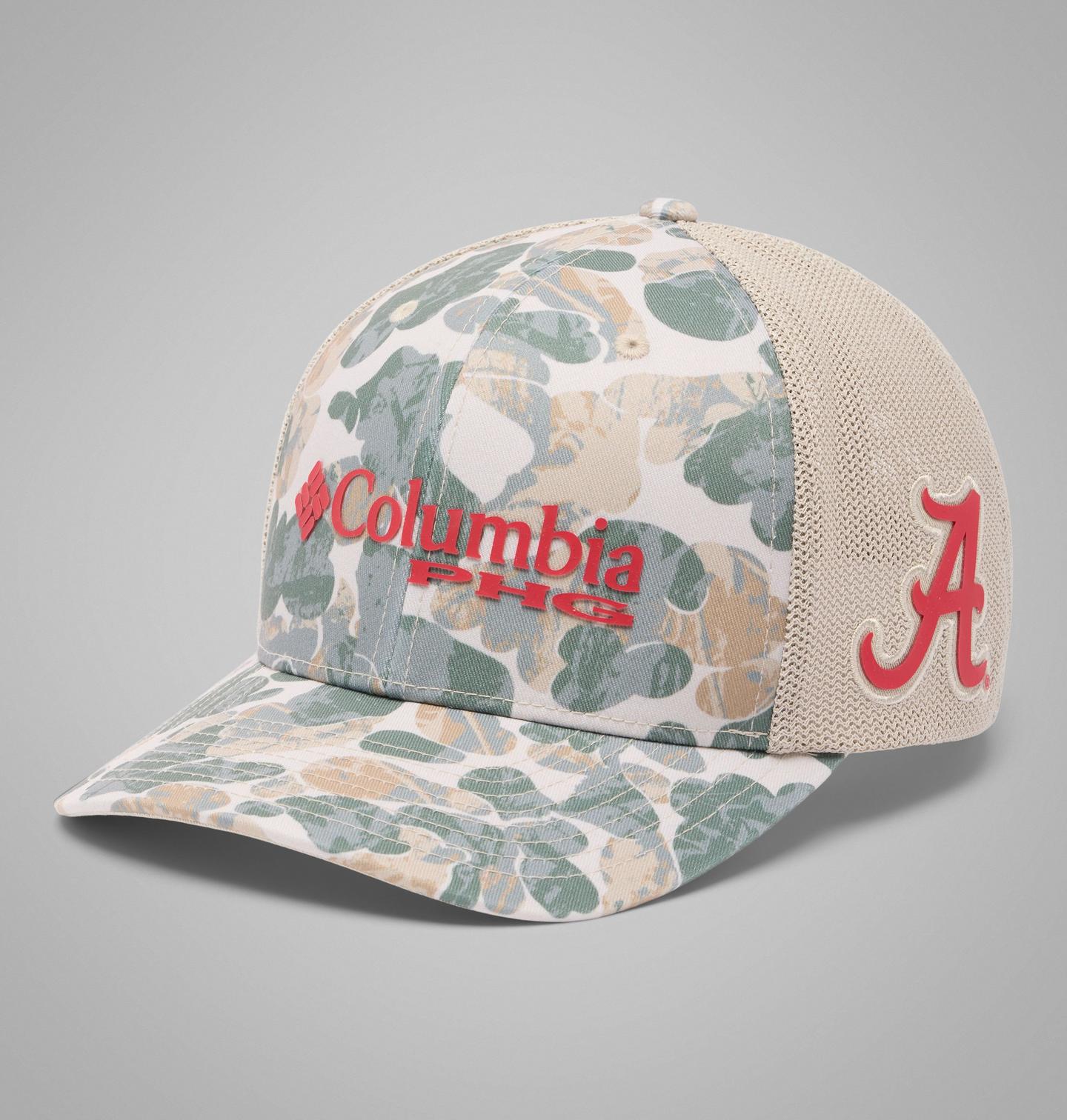 Кепка Columbia Collegiate PHG Camo Mesh Ball - Alabama, цвет: Камуфляжный, вариант 1 — фото 1