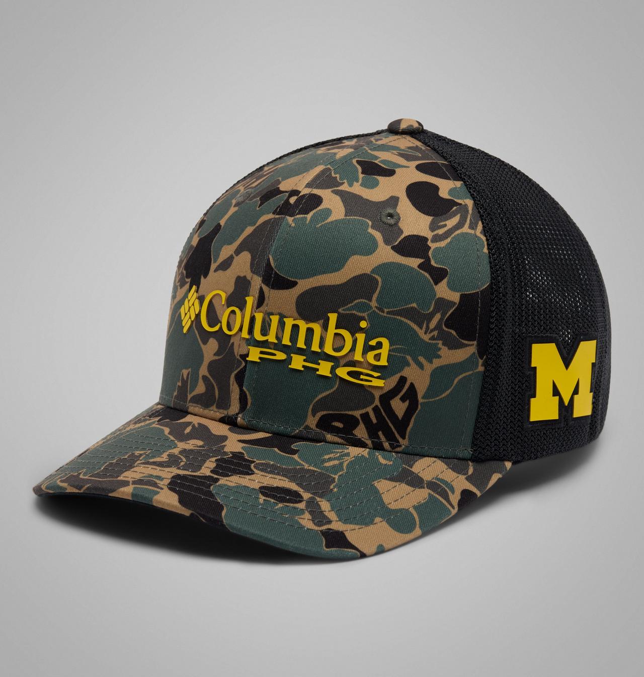 Collegiate PHG™ Camo Mesh Ball Cap - Michigan 1
