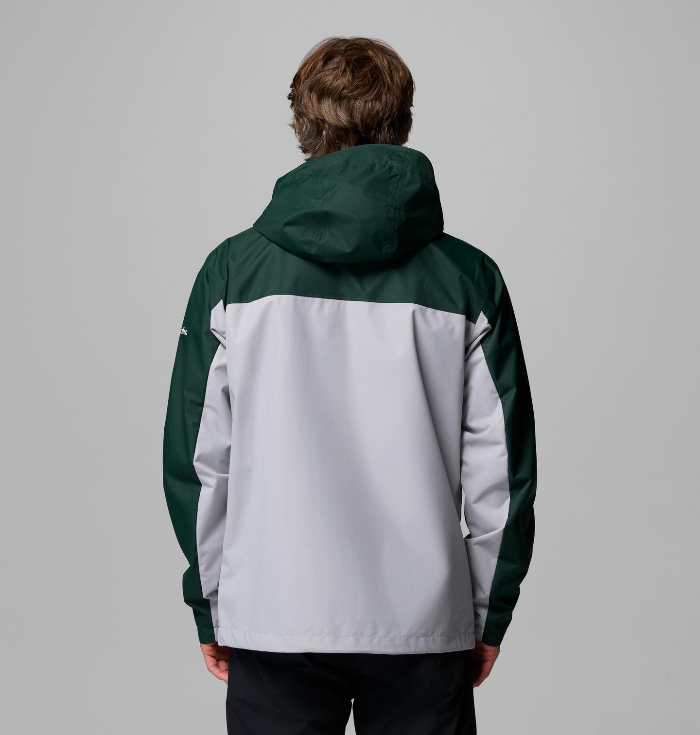 Мужская куртка Columbia Collegiate Field Bound Jacket - Michigan State, цвет: Серый — фото 2