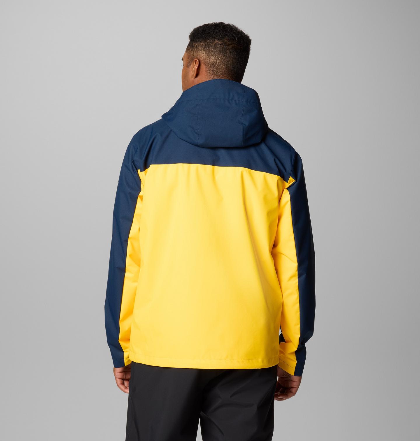 Мужская куртка Columbia Collegiate Field Bound Jacket - Michigan, цвет: Тёмно-синий / Жёлтый — фото 2