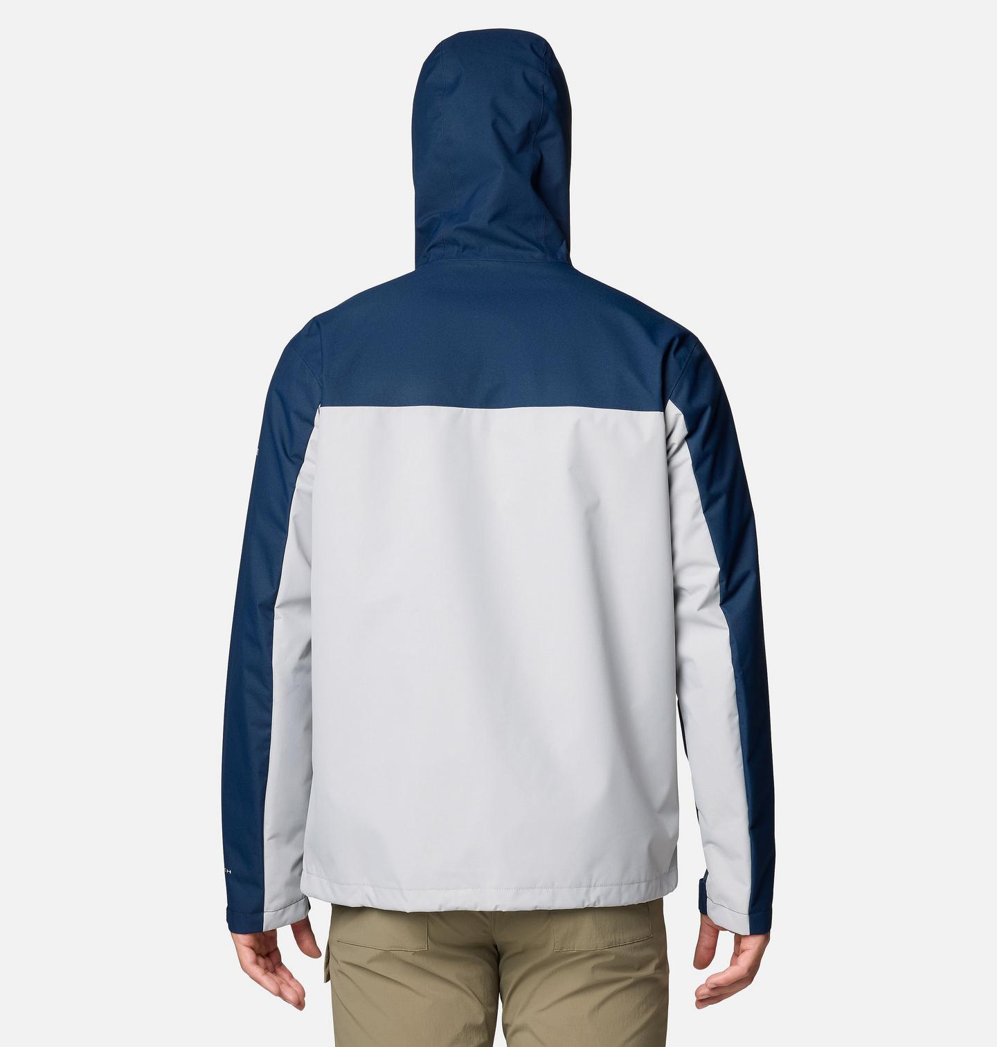 Мужская куртка Columbia Collegiate Field Bound Jacket - Auburn, цвет: Тёмно-синий / Серый — фото 2
