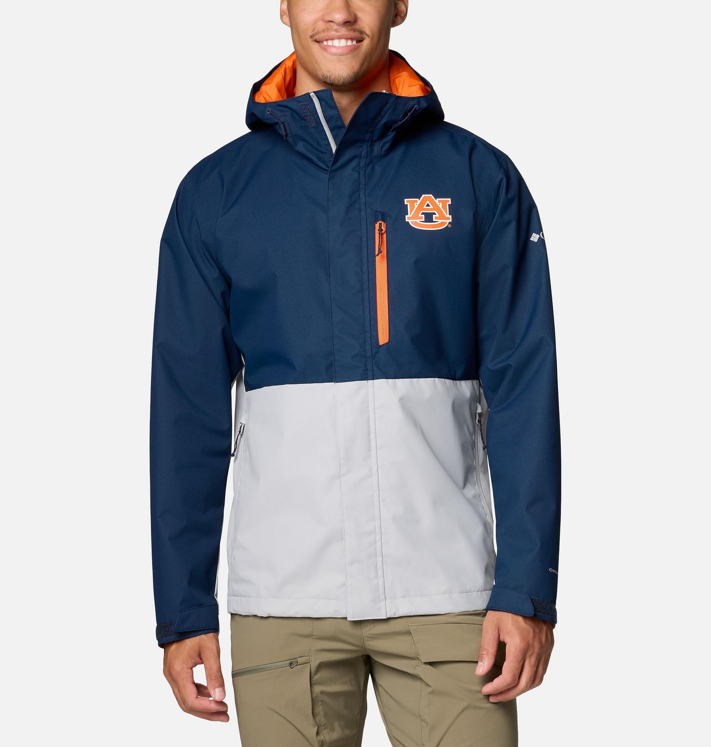Мужская куртка Columbia Collegiate Field Bound Jacket - Auburn, цвет: Тёмно-синий / Серый — фото 1