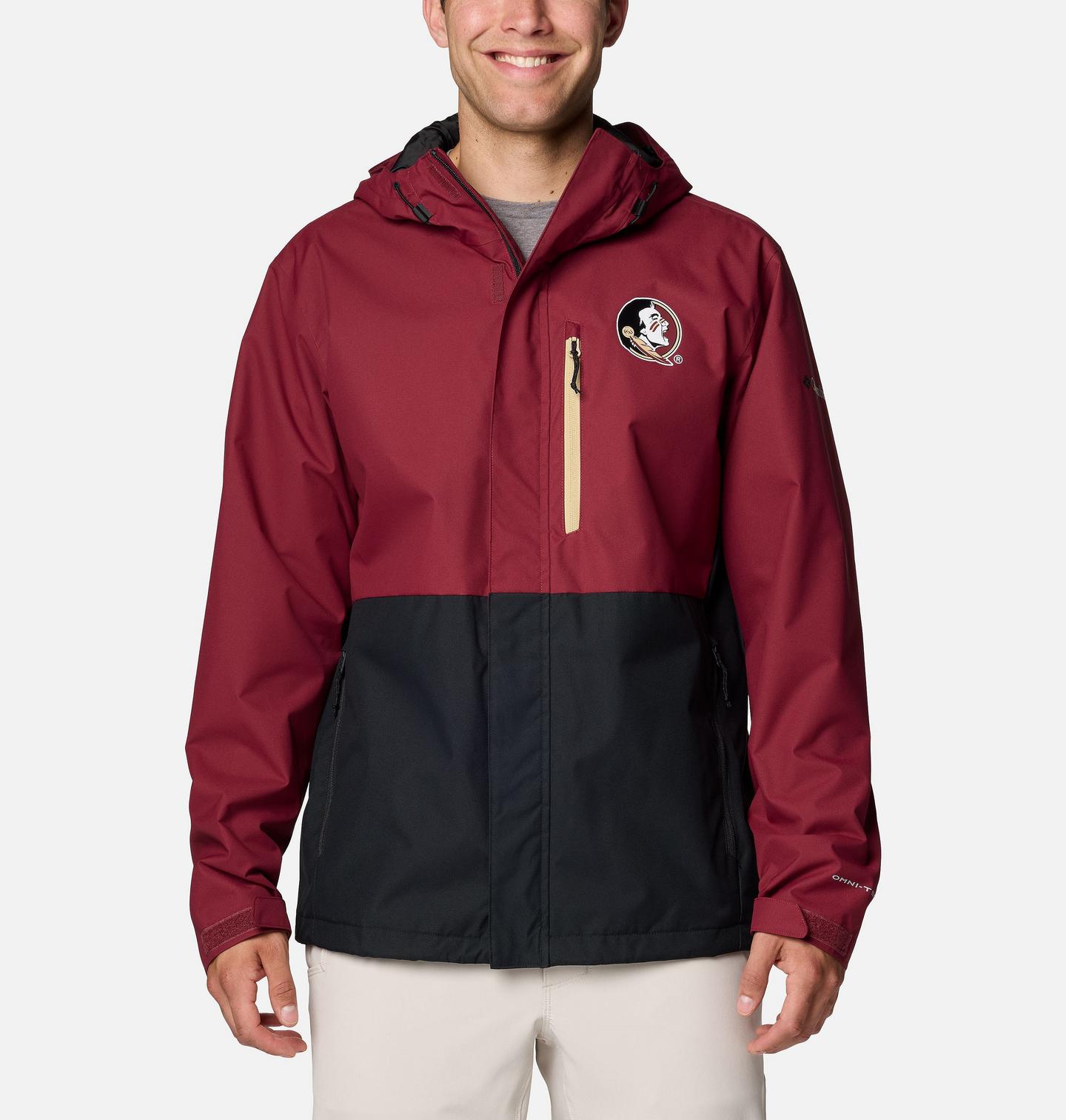 Мужская куртка Columbia Collegiate Field Bound Jacket - Florida State, цвет: Чёрный — фото 1