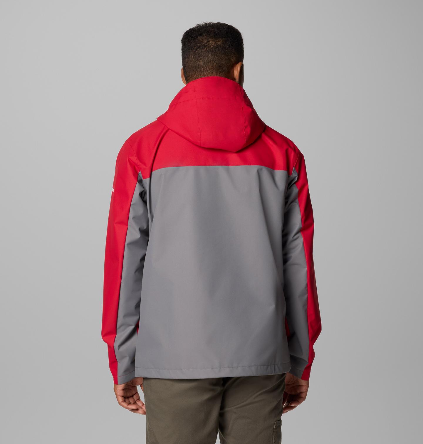 Мужская куртка Columbia Collegiate Field Bound Jacket - Alabama, цвет: Красный / Серый — фото 2